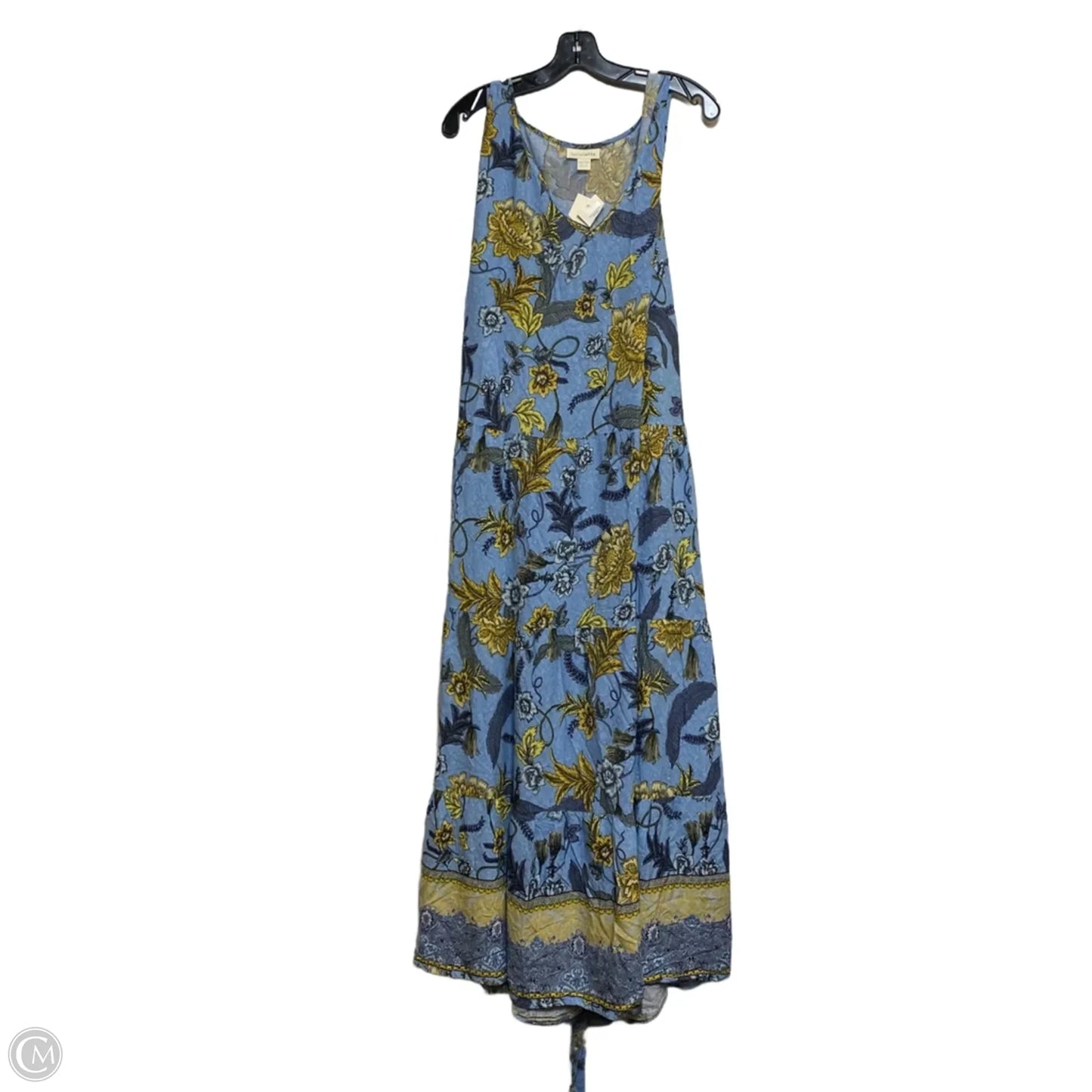 Dress Casual Maxi By Loralette In Blue & Yellow, Size: 5x