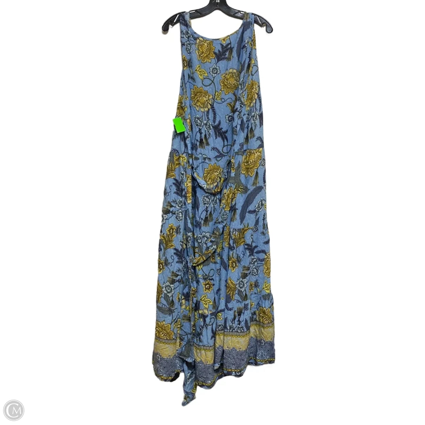 Dress Casual Maxi By Loralette In Blue & Yellow, Size: 5x
