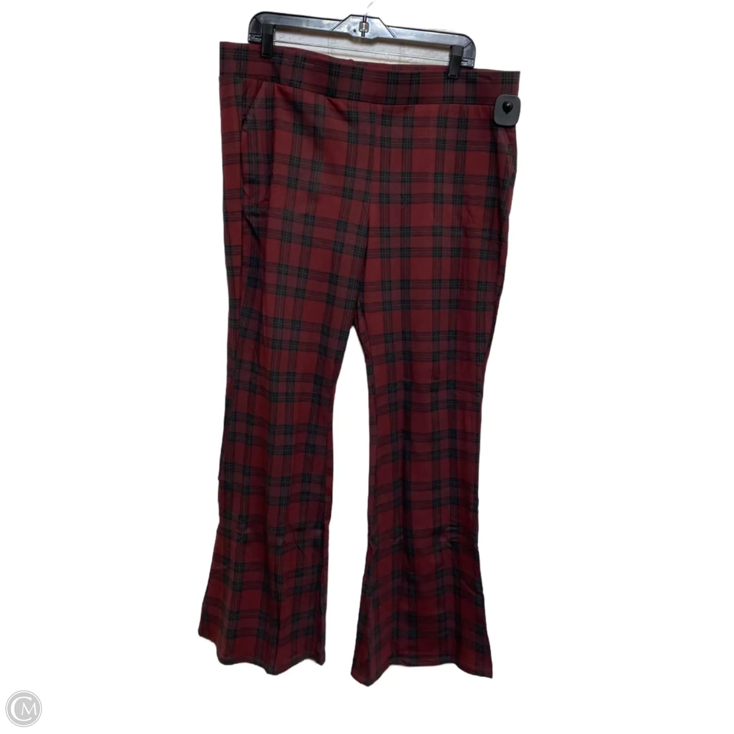 Pants Leggings By Torrid In Black & Red, Size: 3x