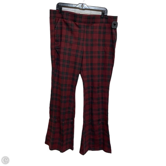 Pants Leggings By Torrid In Black & Red, Size: 3x