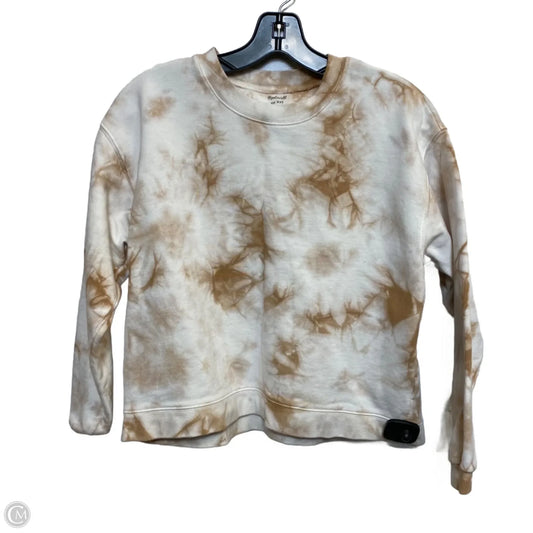 Sweatshirt Crewneck By Madewell In Brown & White, Size: Xxs