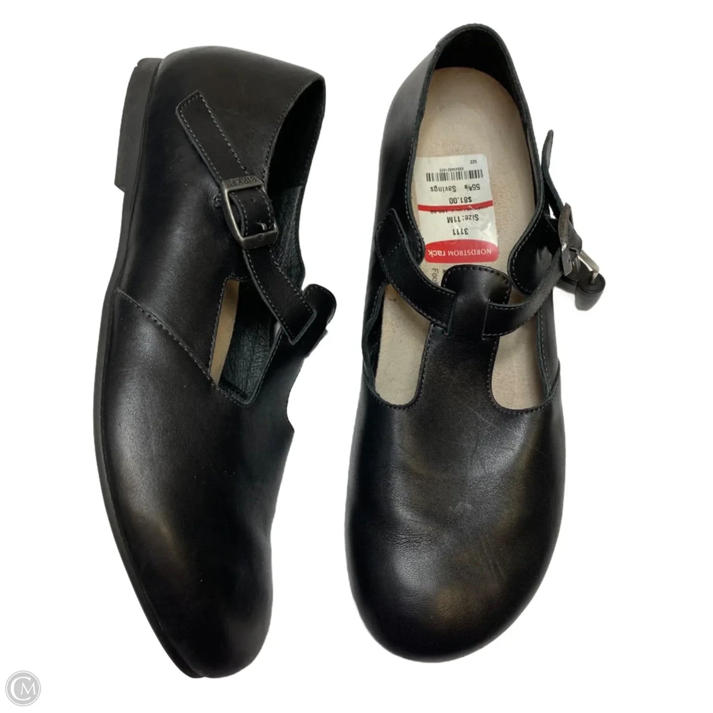 Shoes Flats By Birkenstock In Black, Size: 11