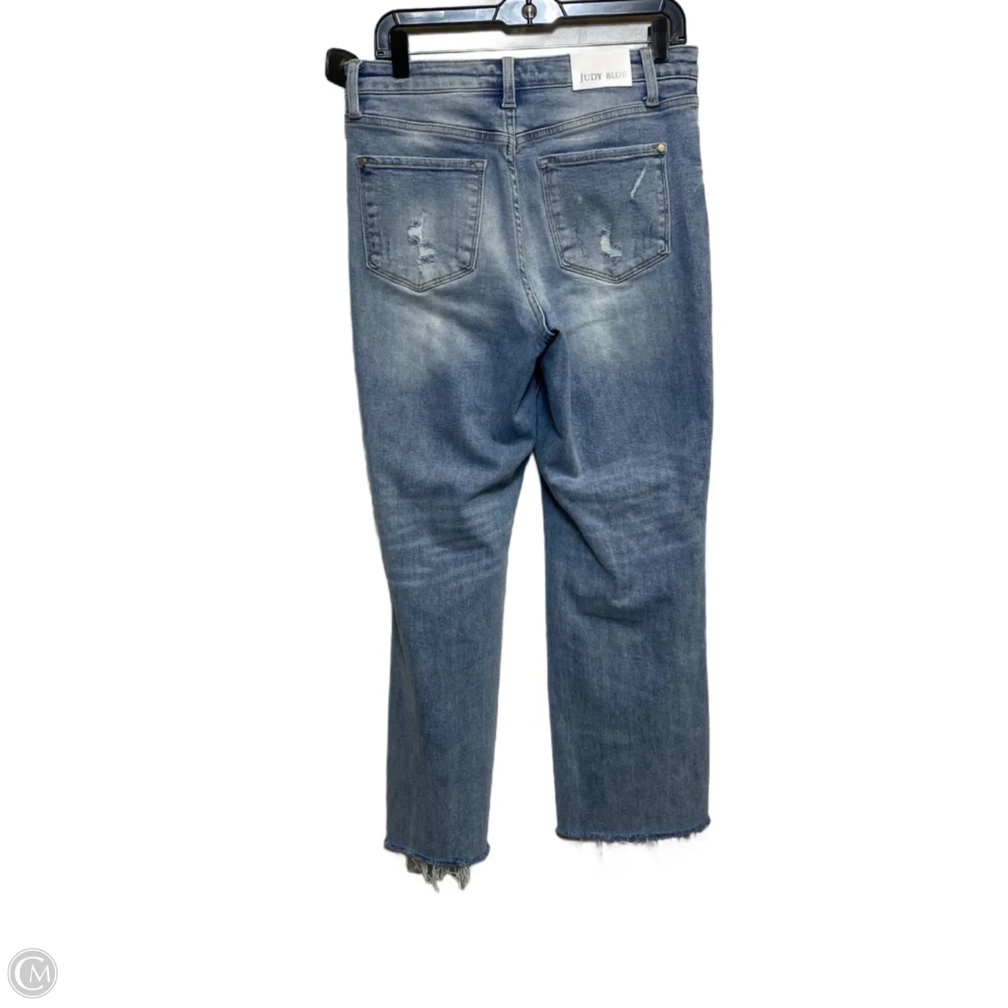 Jeans Straight By Judy Blue In Blue Denim, Size: 4