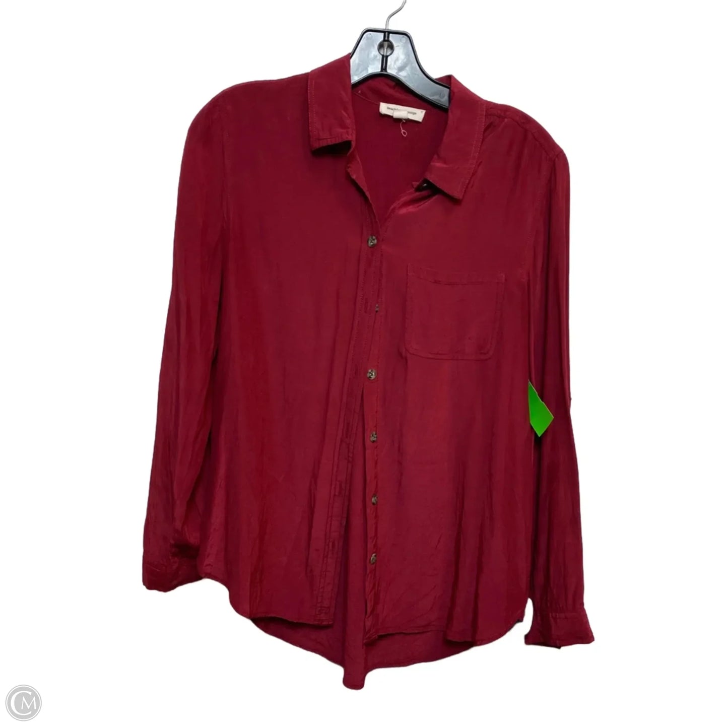 Top Long Sleeve By Beachlunchlounge In Red, Size: M