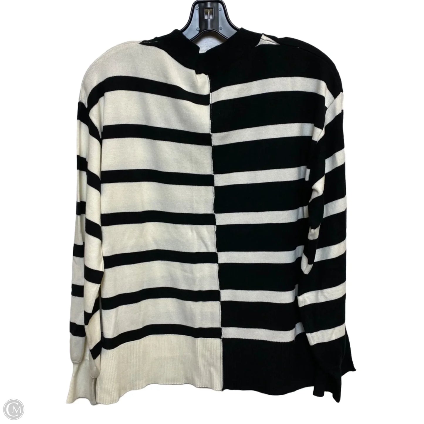 Sweater By Hem & Thread In Black & Cream, Size: M
