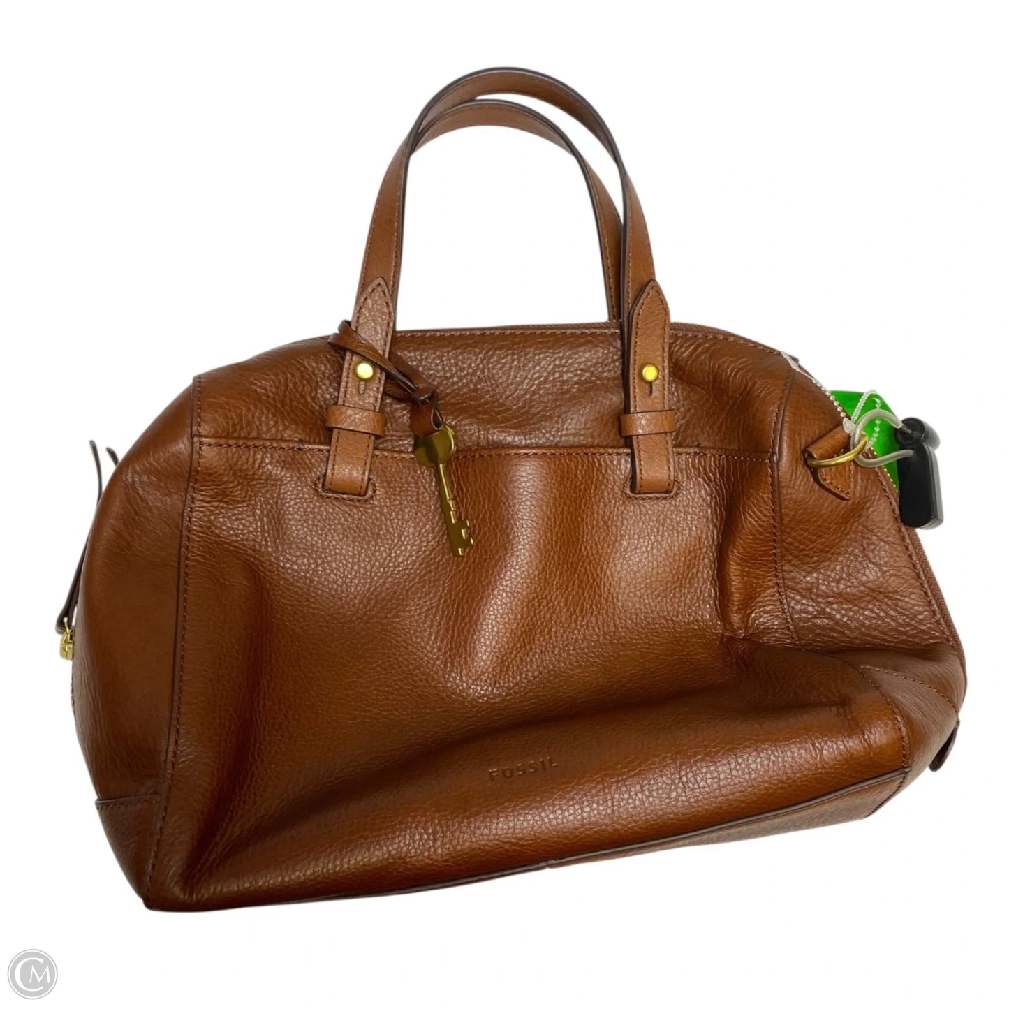 Handbag Leather By Fossil, Size: Small