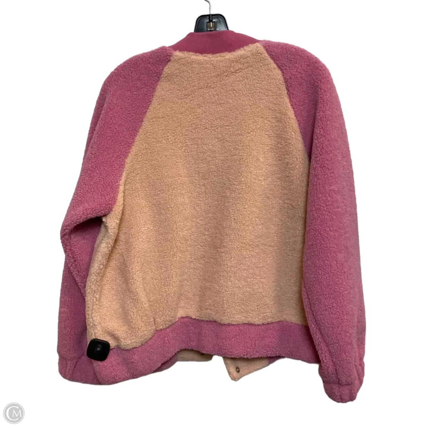 Jacket Faux Fur & Sherpa By New In In Pink, Size: S