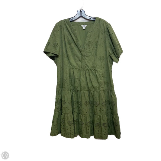 Dress Casual Short By Crown And Ivy In Green, Size: 2x