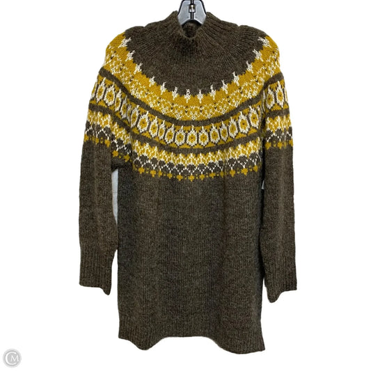 Sweater By Lulus In Brown & Yellow, Size: M