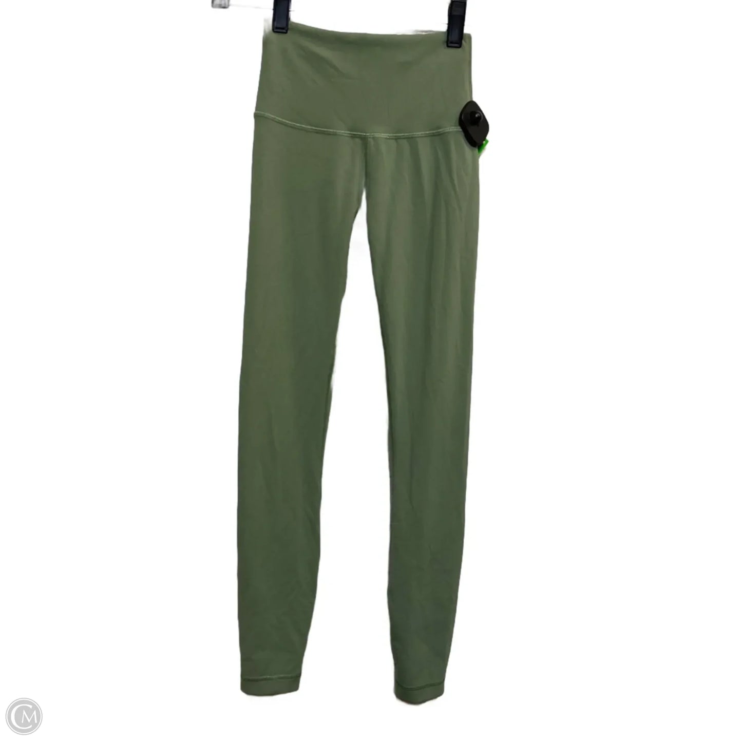 Athletic Leggings By Lululemon In Green, Size: Xs