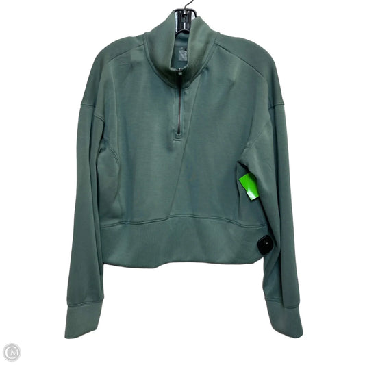 Athletic Sweatshirt Collar By Danskin In Green, Size: L