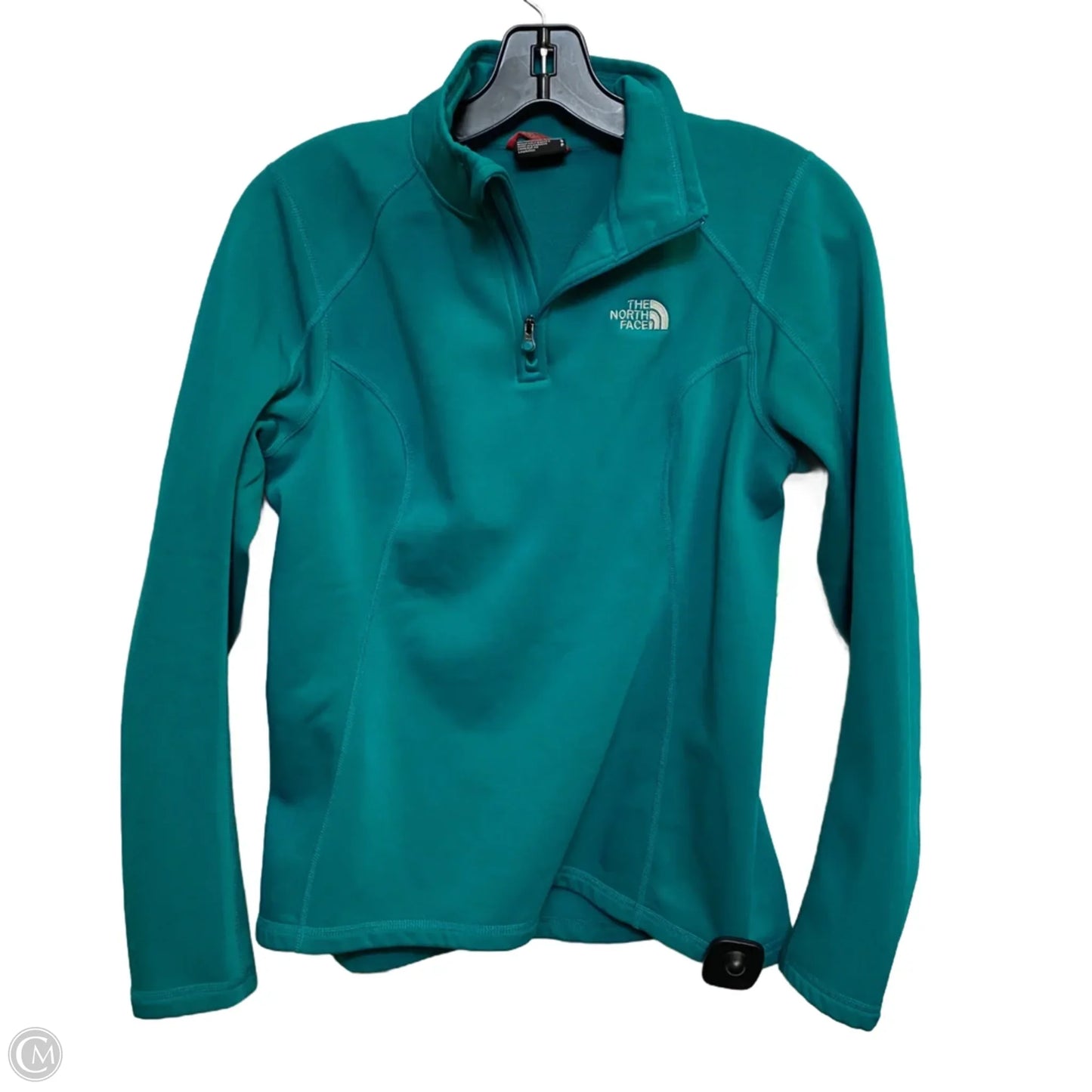 Athletic Top Long Sleeve Collar By The North Face In Green, Size: S
