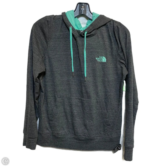 Athletic Top Long Sleeve Hoodie By The North Face In Grey, Size: L