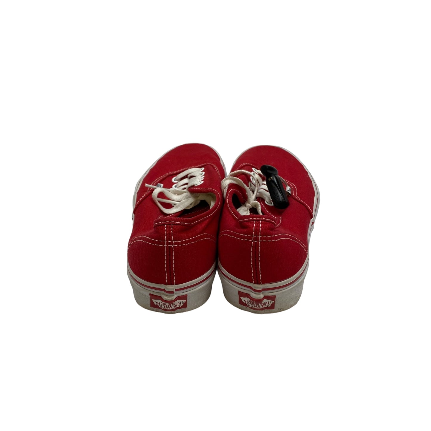 Red Shoes Sneakers Vans, Size 9