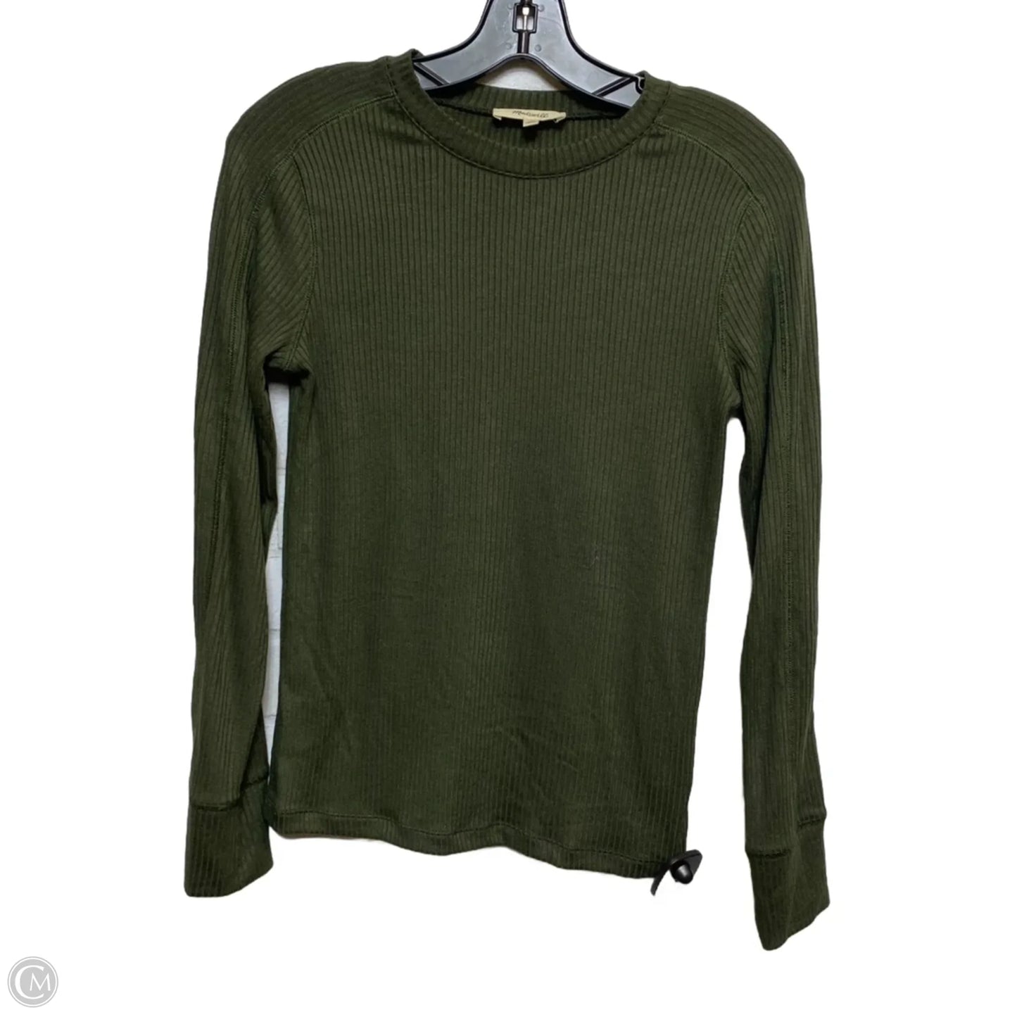 Top Long Sleeve Basic By Madewell In Green, Size: S