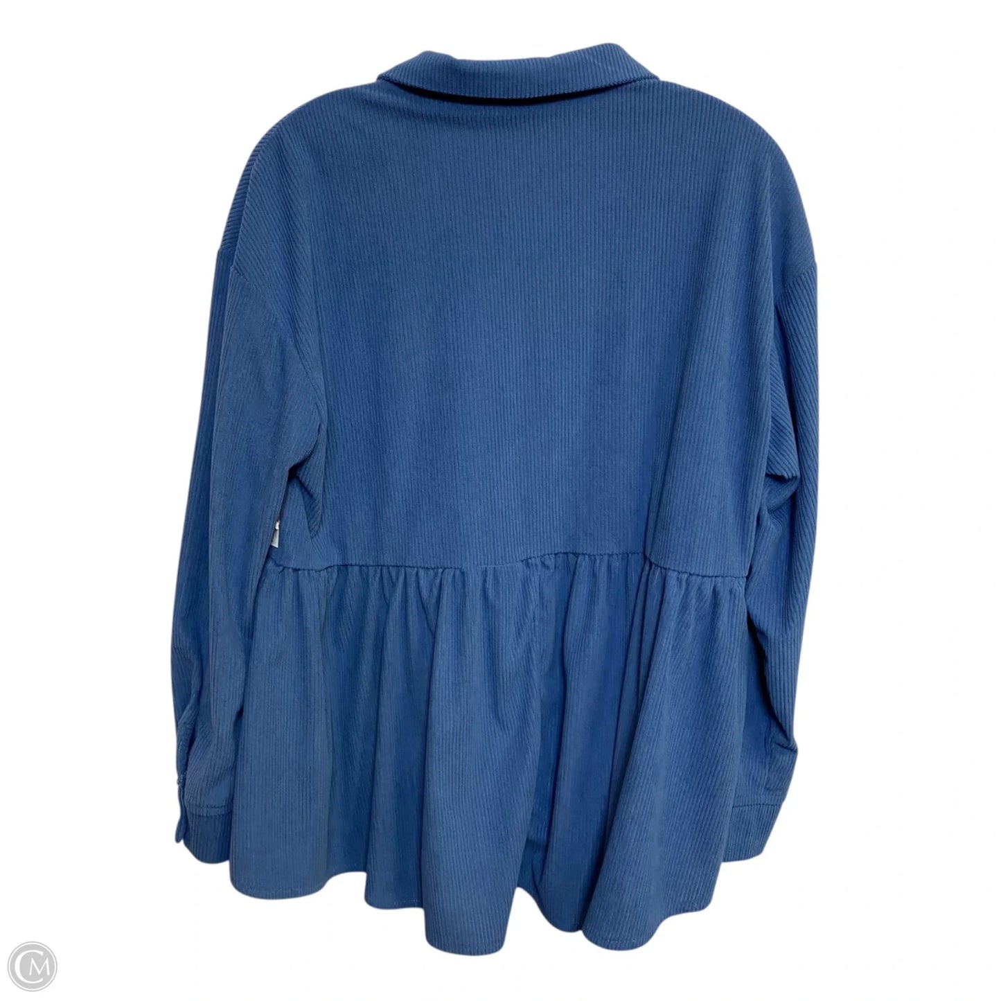 Top Long Sleeve By Shein In Blue, Size: M