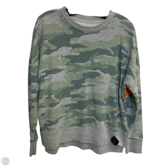 Sweatshirt Crewneck By Time And Tru In Camouflage Print, Size: L