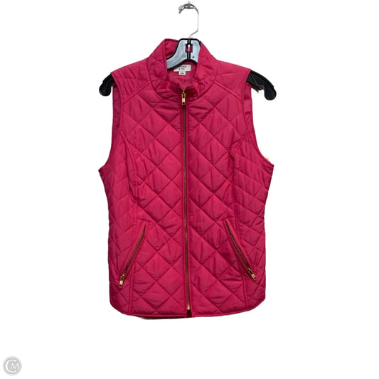 Vest Puffer & Quilted By Crown And Ivy In Pink, Size: S