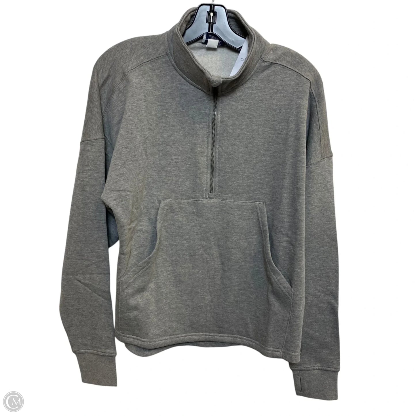 Sweatshirt Collar By Charles River Apparel In Grey, Size: M