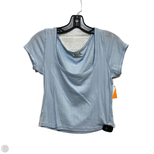Top Short Sleeve Basic By Free People In Blue, Size: M