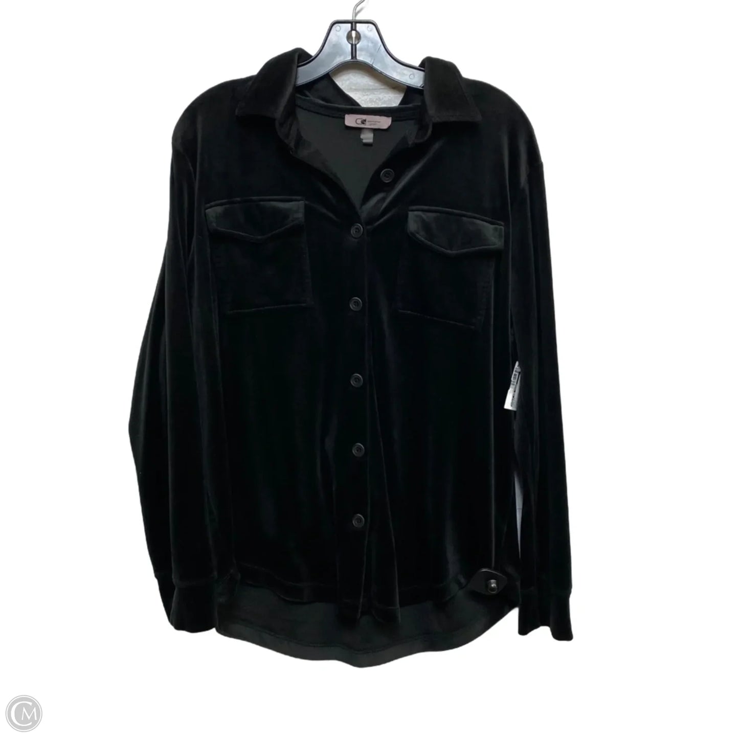 Top Long Sleeve By Cable And Gauge In Black, Size: L