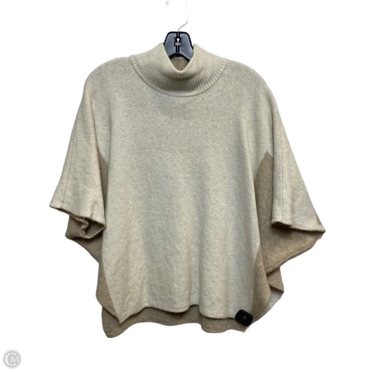 Poncho By Note De Anita In Cream & Tan, Size: Osfm