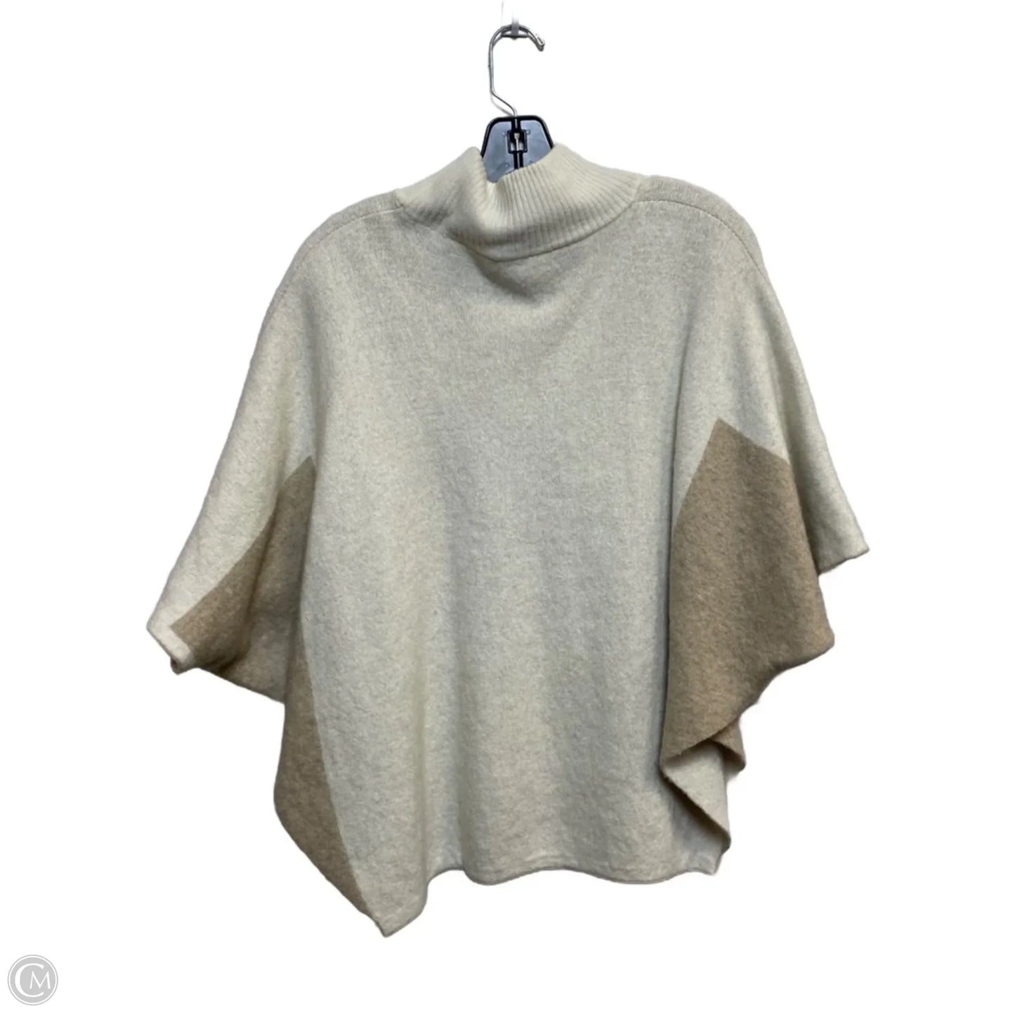 Poncho By Note De Anita In Cream & Tan, Size: Osfm