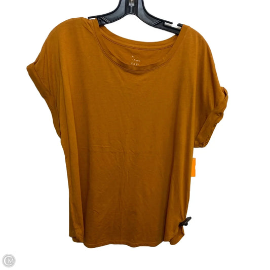 Top Short Sleeve Basic By A New Day In Orange, Size: Xl