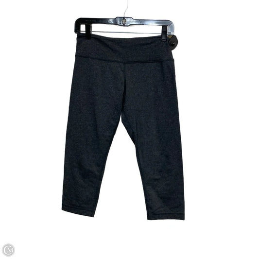 Athletic Leggings Capris Designer By Lululemon In Grey, Size: M