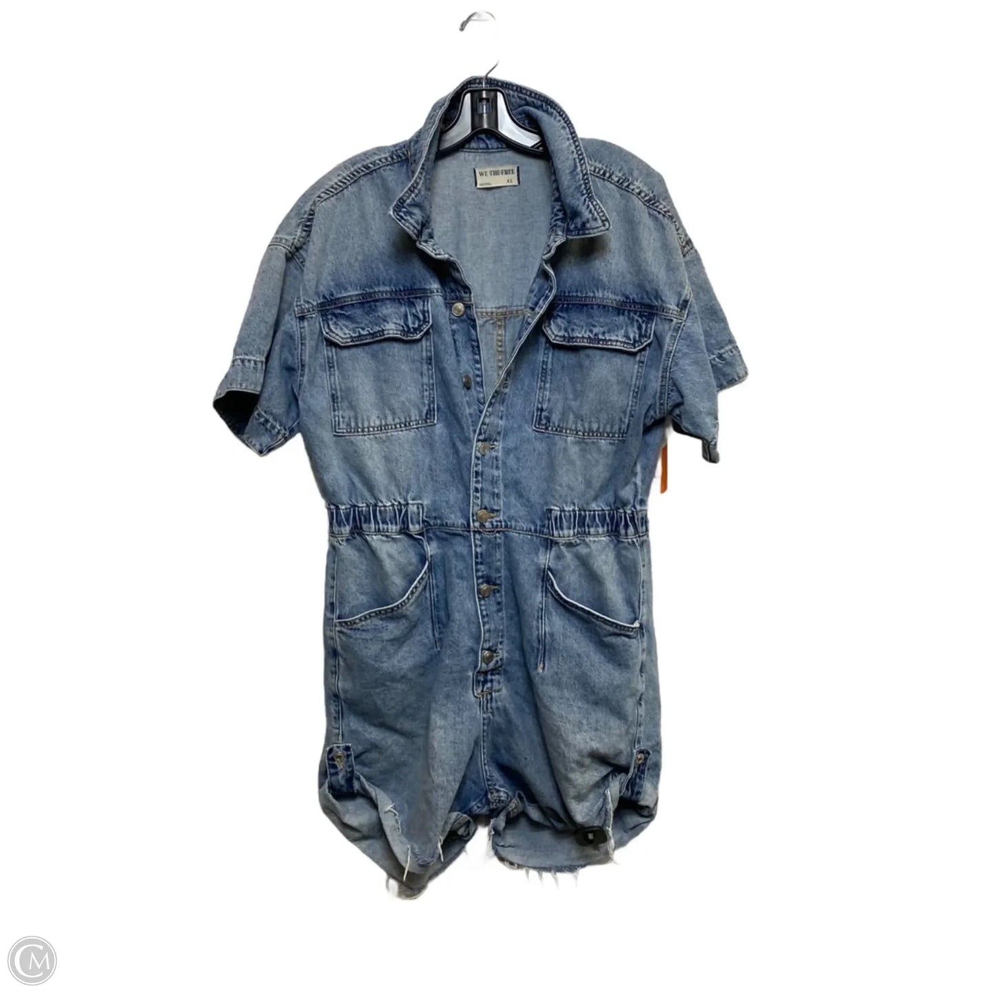Romper By We The Free In Blue Denim, Size: Xl