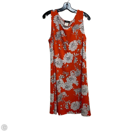 Dress Casual Short By Msk In Red & White, Size: Xl