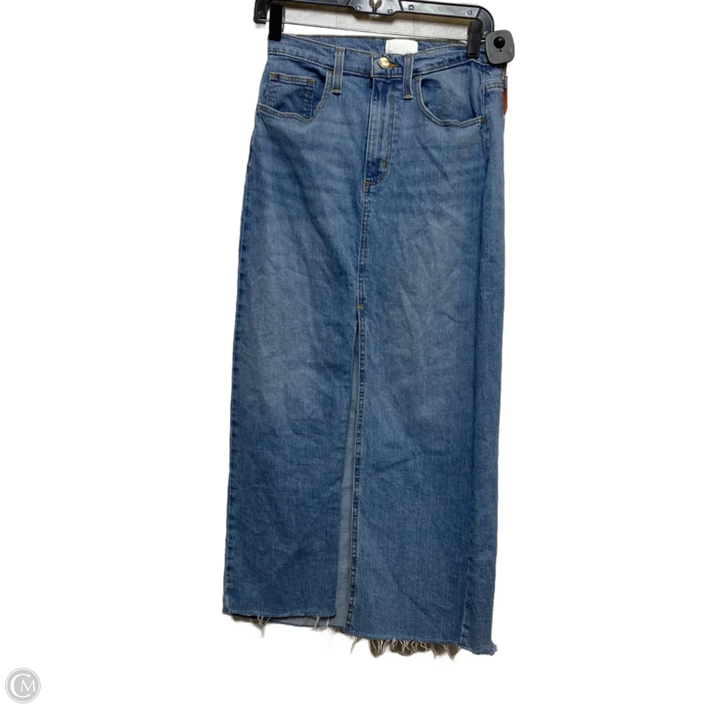 Skirt Maxi By Universal Thread In Blue Denim, Size: S