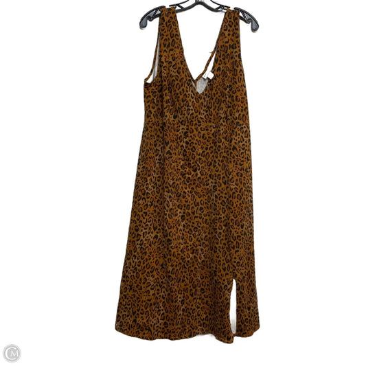 Dress Casual Midi By A New Day In Animal Print, Size: 2x