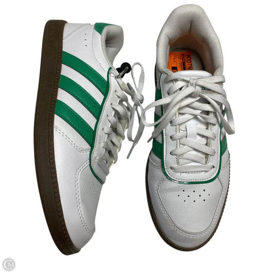 Shoes Sneakers By Adidas In Green & White, Size: 6.5