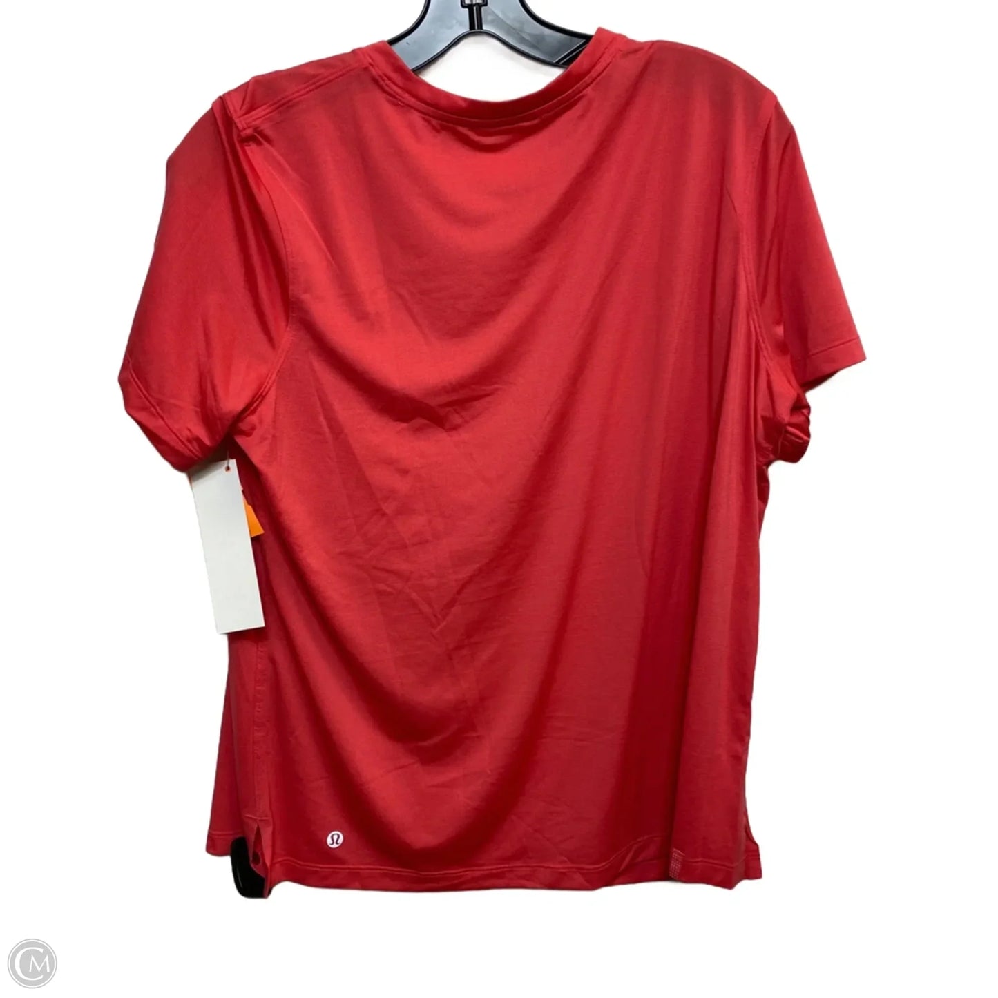 Athletic Top Short Sleeve By Lululemon In Pink, Size: M