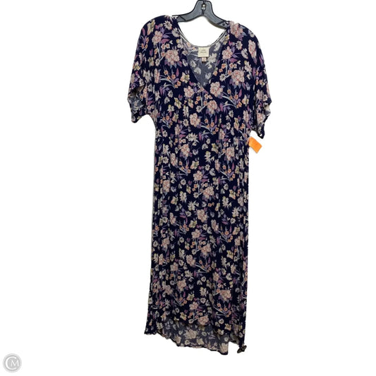 Dress Casual Maxi By Knox Rose In Blue & Pink, Size: S