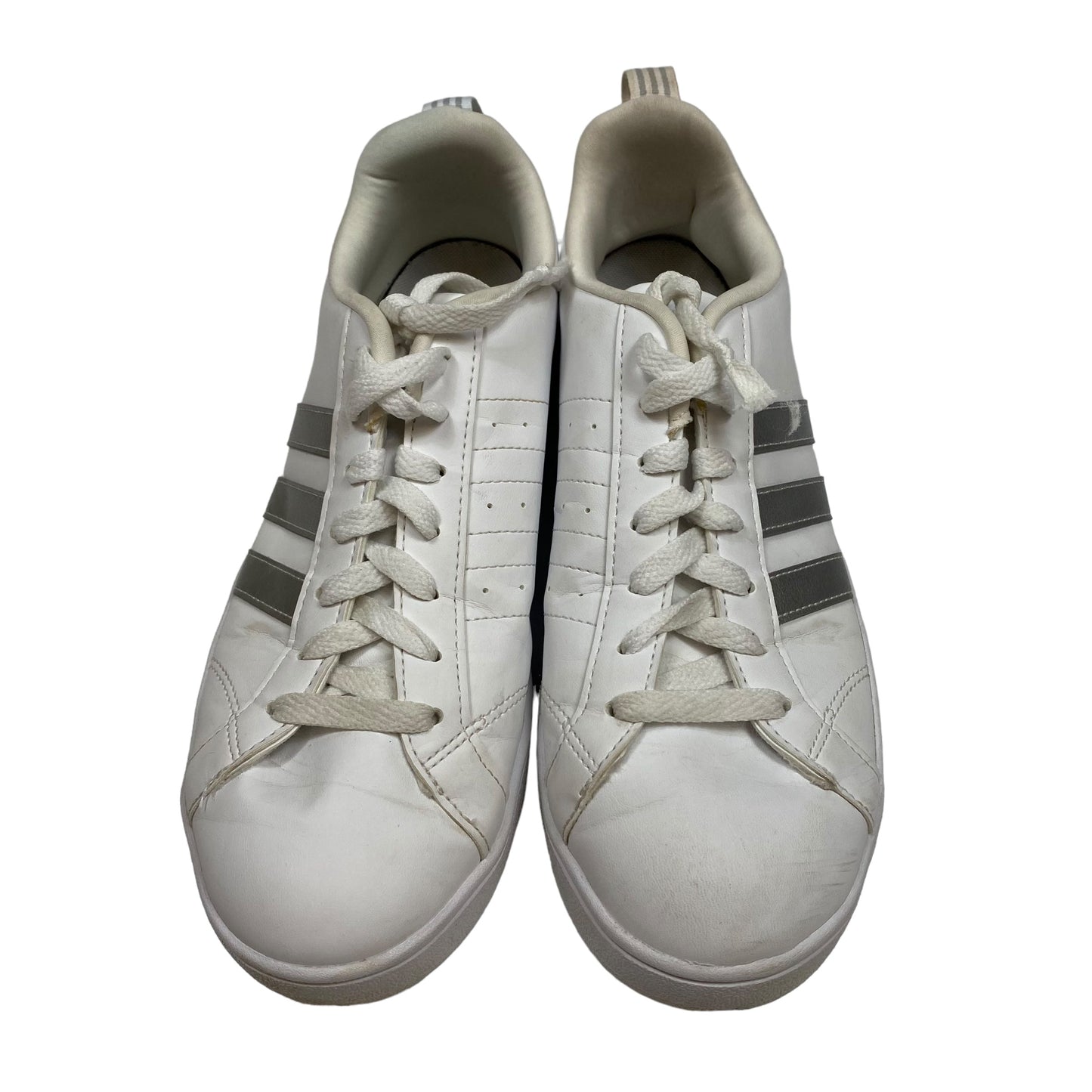 White Shoes Sneakers Adidas, Size 8.5