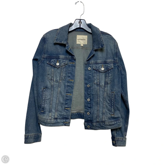 Jacket Denim By Lucky Brand In Blue Denim, Size: S