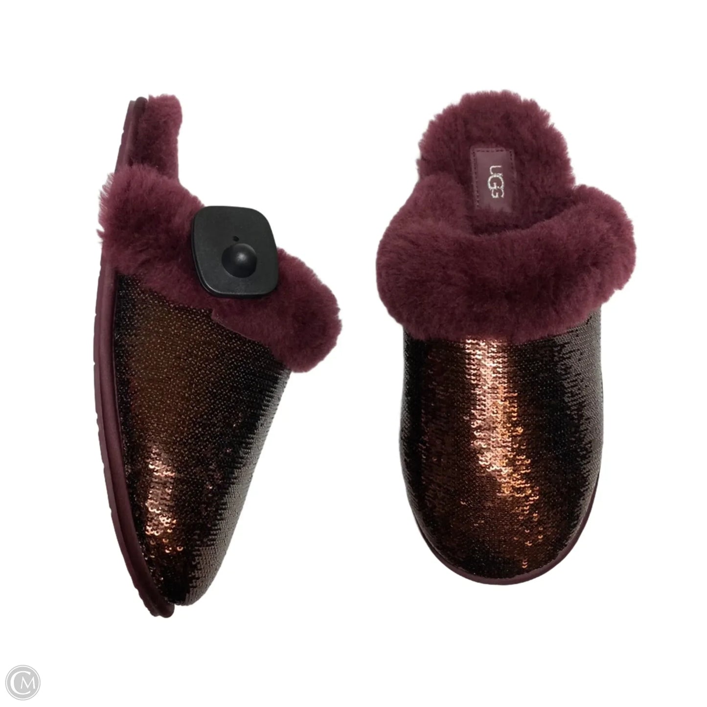 Slippers Designer By Ugg In Red, Size: 9