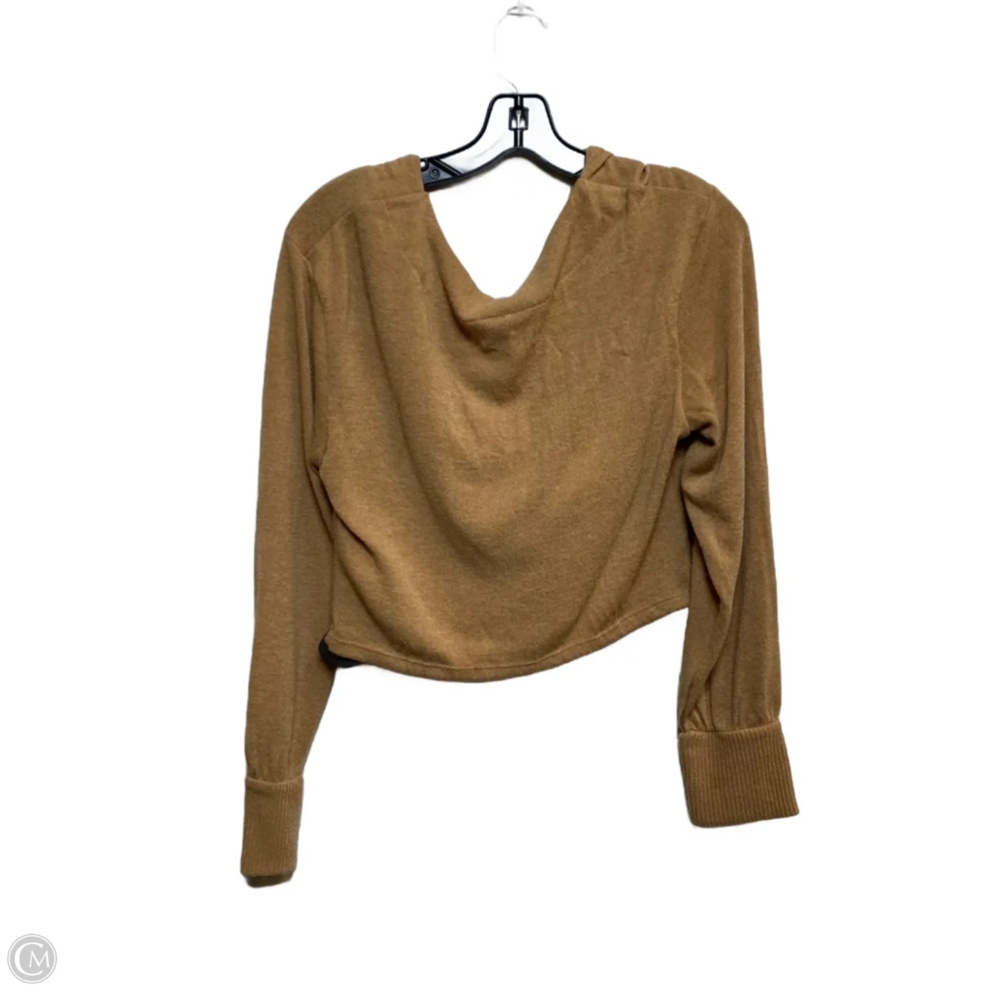 Top Long Sleeve By Anthropologie In Brown, Size: M