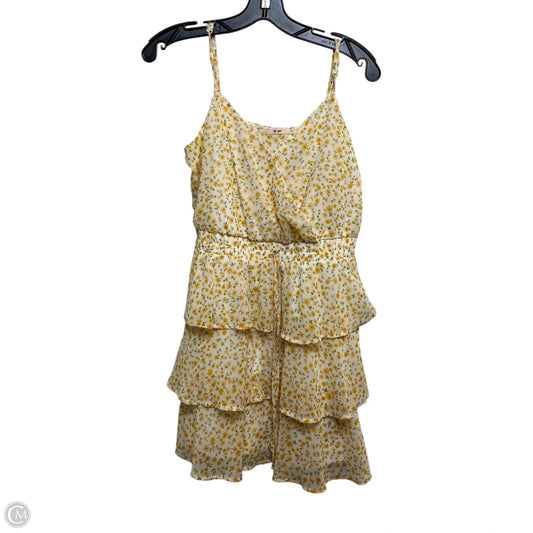 Dress Casual Short By Mi Ami In Orange & White, Size: S