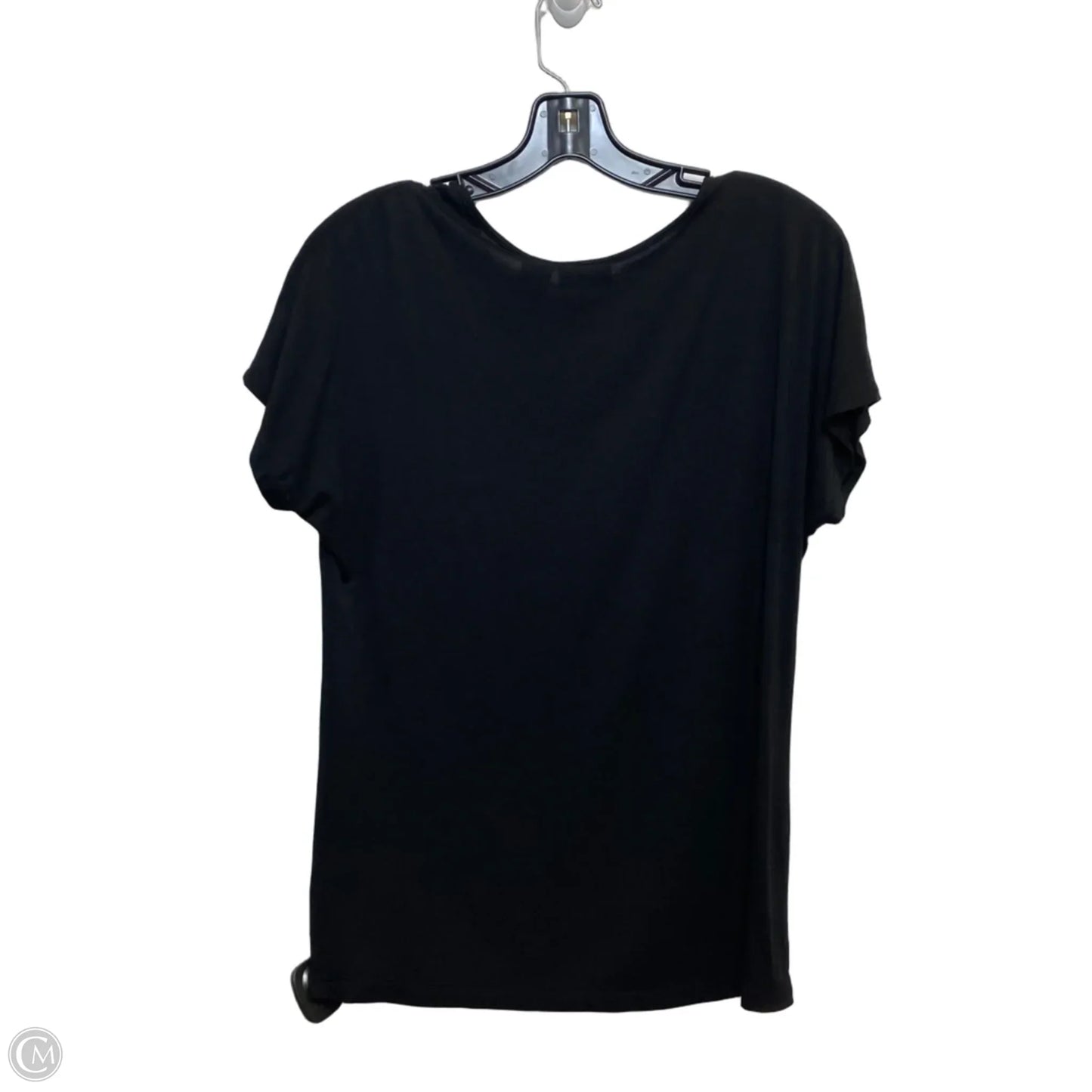 Top Short Sleeve By Tahari In Black, Size: S