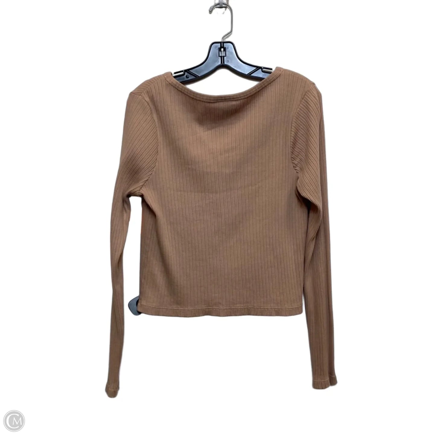 Top Long Sleeve By Universal Thread In Brown, Size: Xl