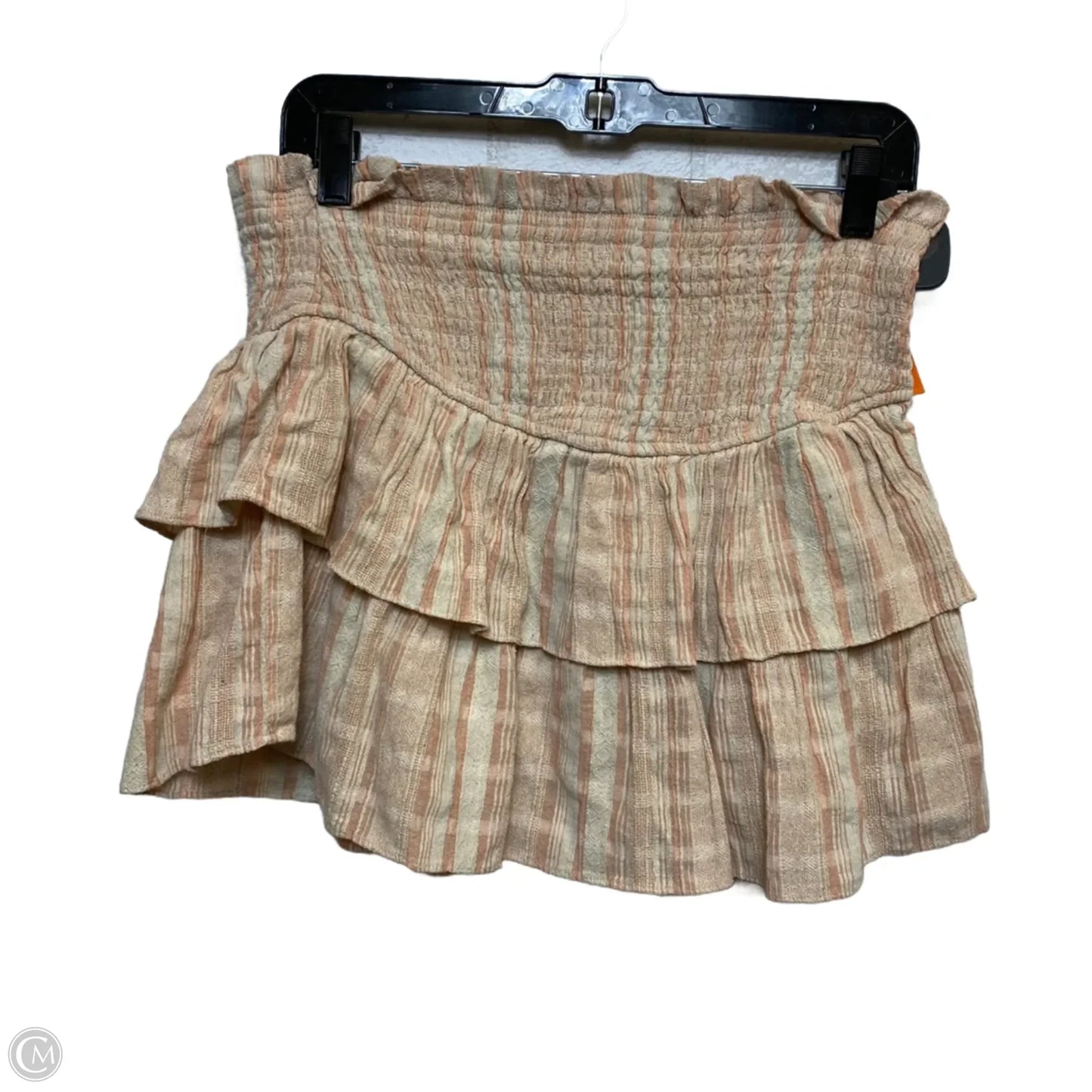 Skort By Mustard Seed In Orange & Tan, Size: L