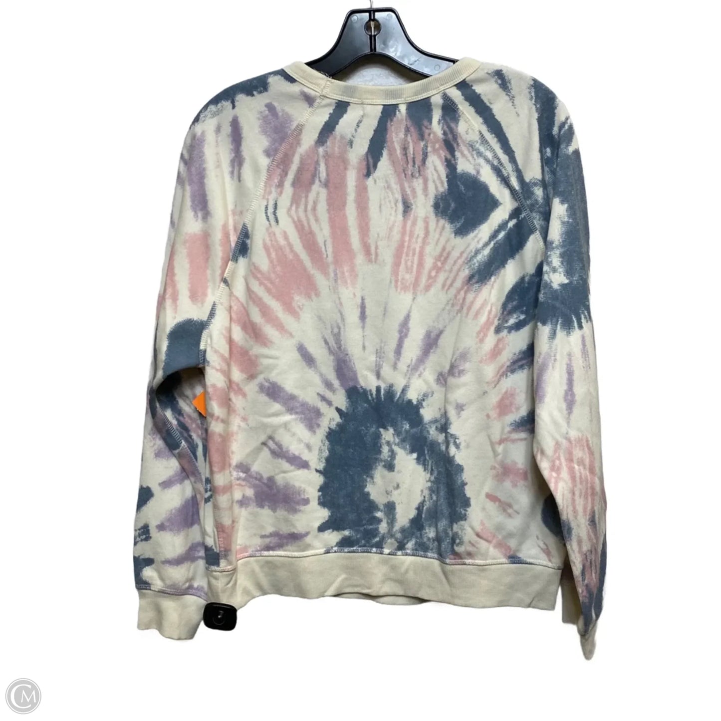 Top Long Sleeve By Grayson Threads In Blue & Cream, Size: M