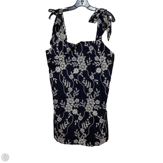Dress Casual Short By Loft In Blue & White, Size: L