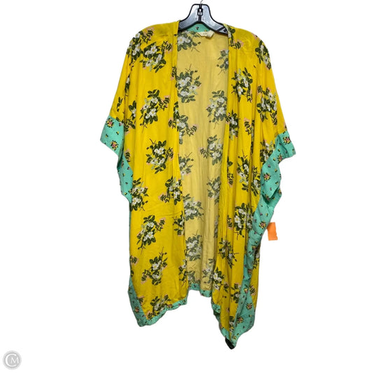 Kimono By Matilda Jane In Green & Yellow, Size: M