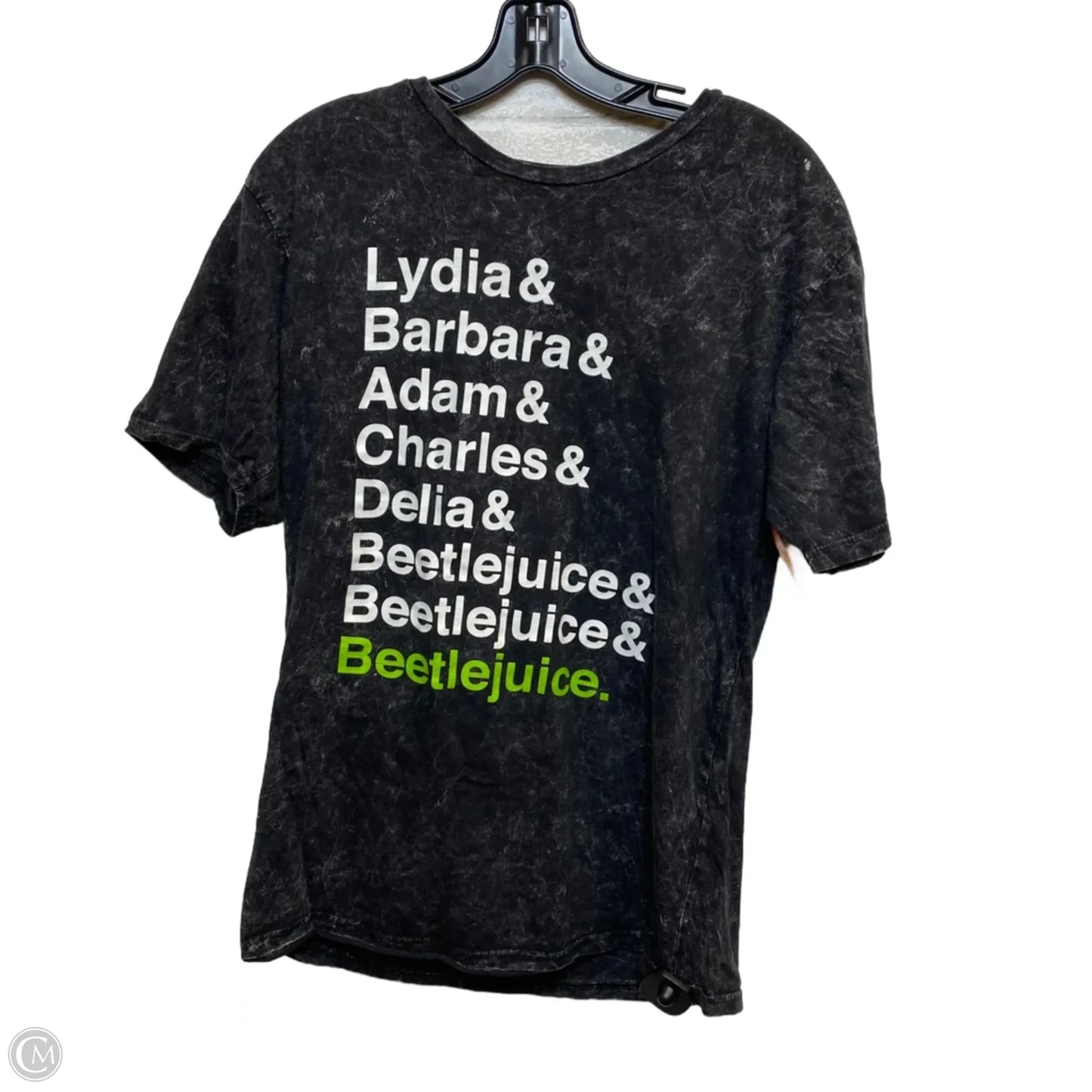 Top Short Sleeve By Beetlejuice In Grey, Size: M