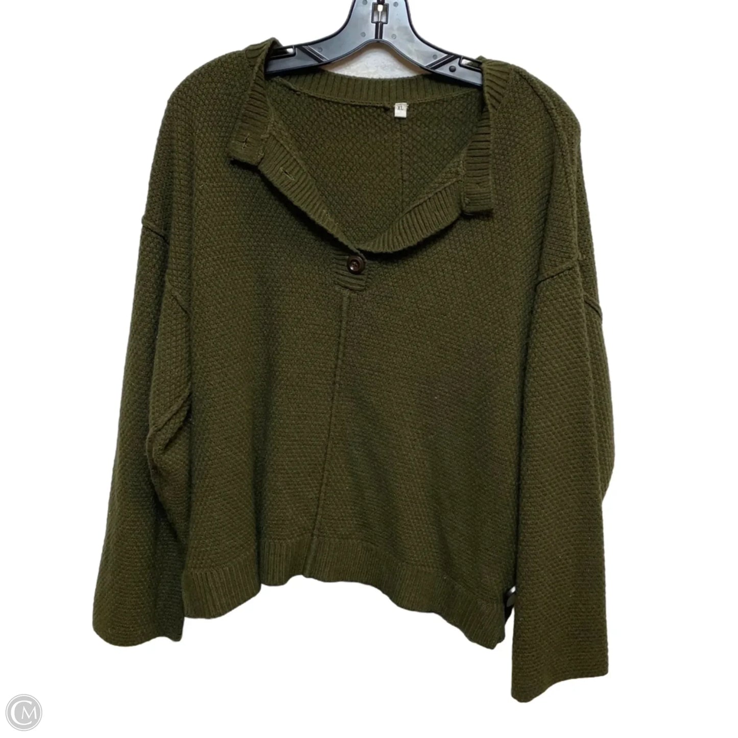 Top Long Sleeve By Cmf In Green, Size: Xl
