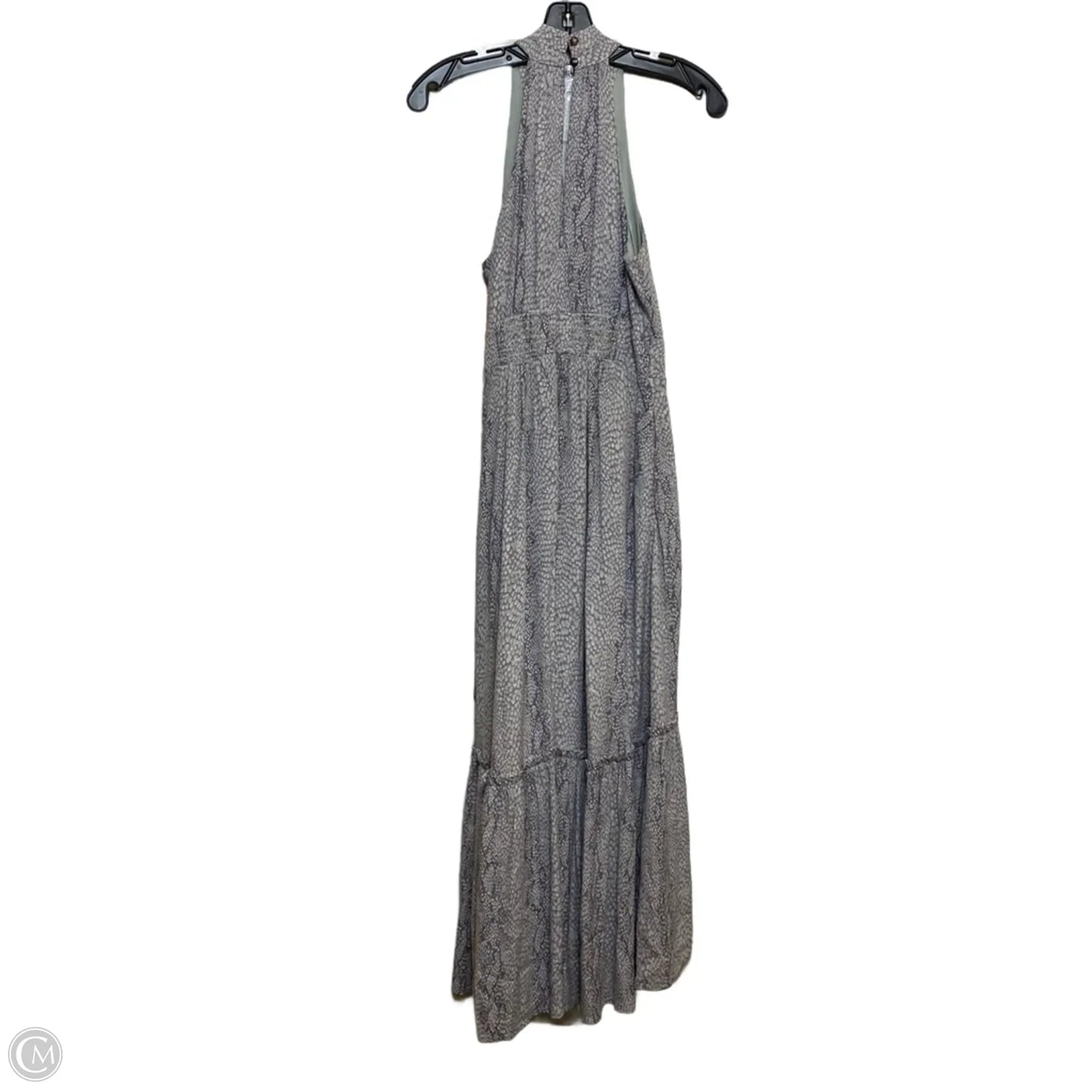 Dress Casual Maxi By Anthropologie In Green & Grey, Size: Xs